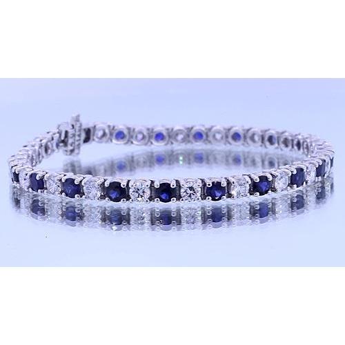 Saphir-Stein-Diamant-Armband2