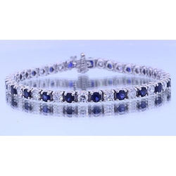 Saphir-Stein-Diamant-Armband