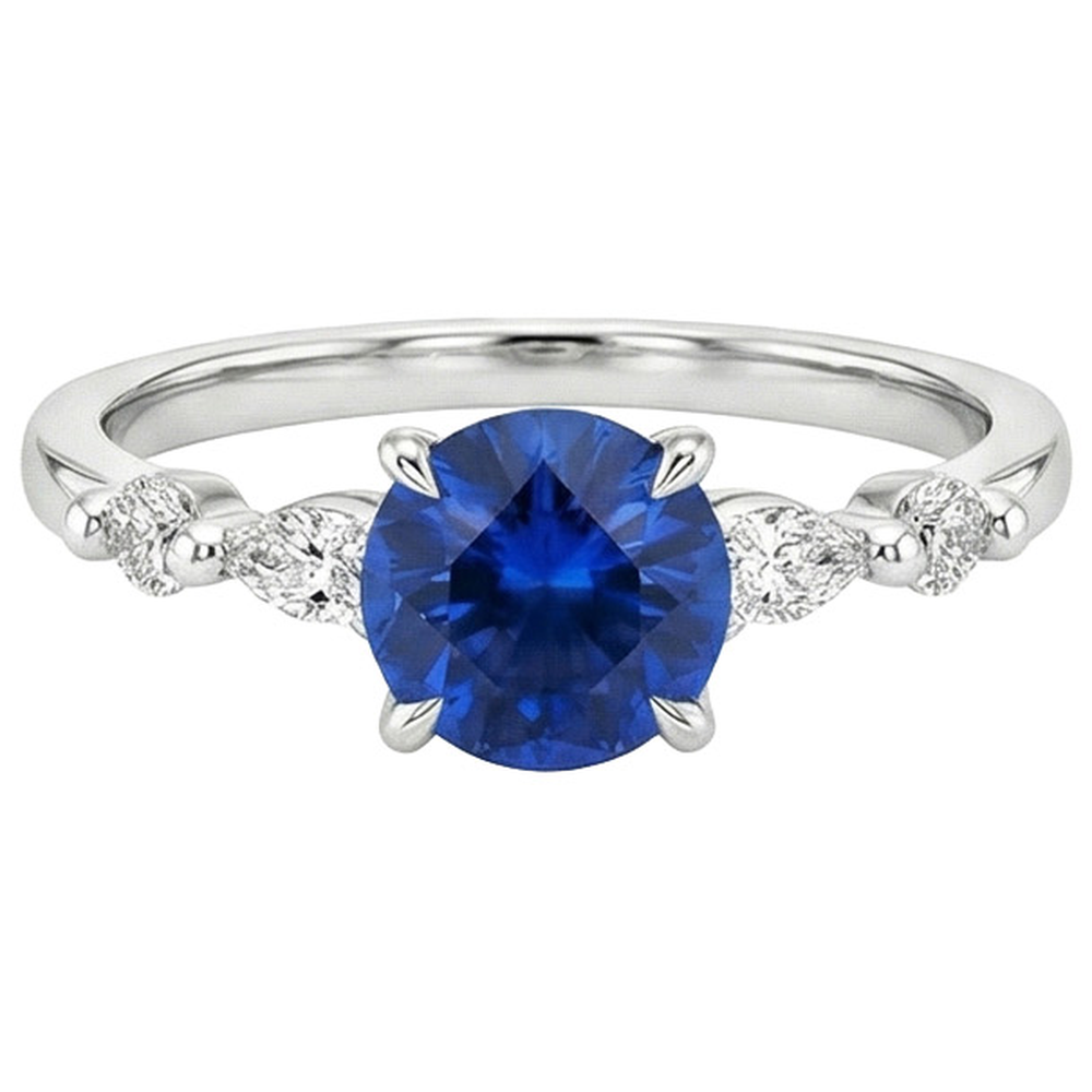 echter marquise diamant 2Karat ring Detailansicht