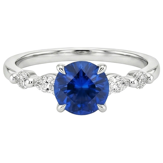 echter marquise diamant 2Karat ring Detailansicht