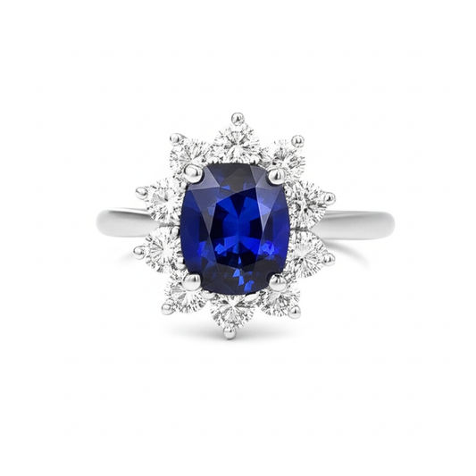 Saphir-Verlobungsring