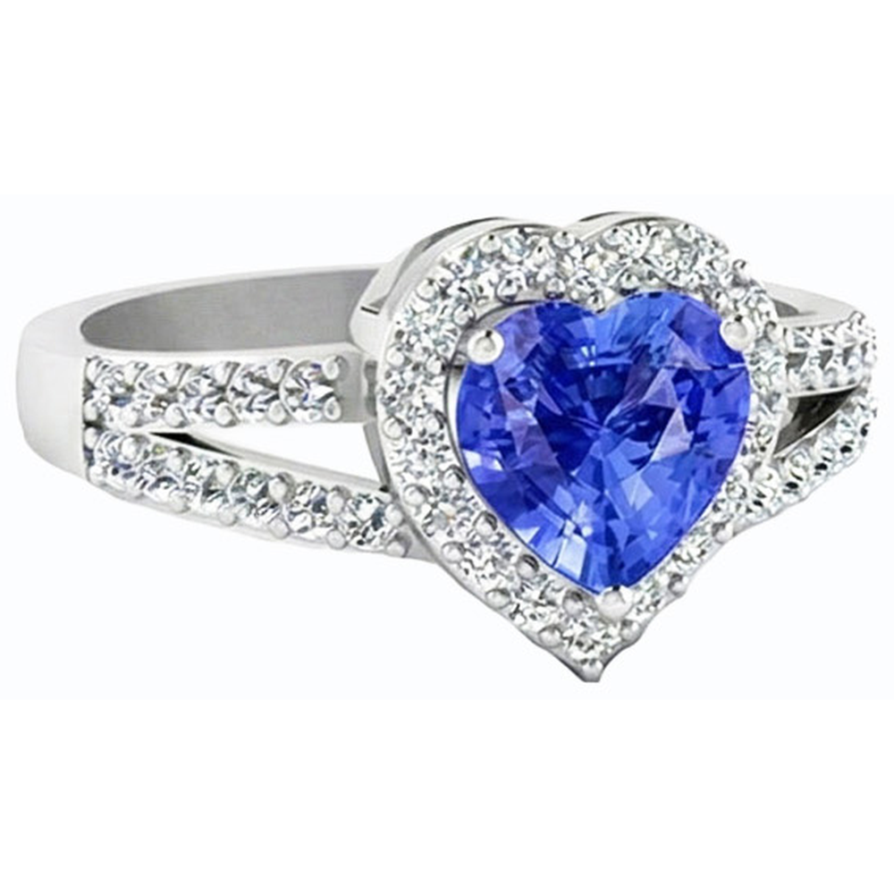 echter round diamant 1.50Karat ring Draufsicht