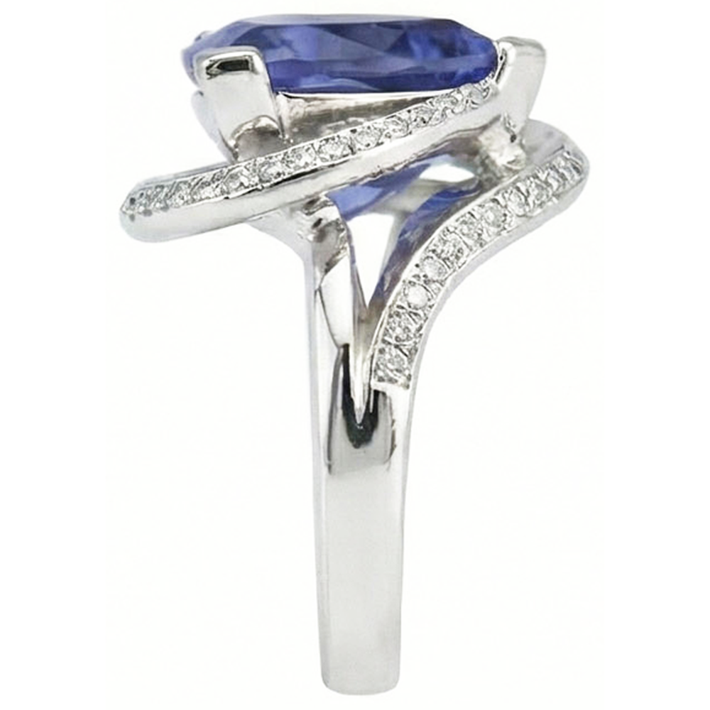 echter trillion diamant 7.01Karat ring Draufsicht