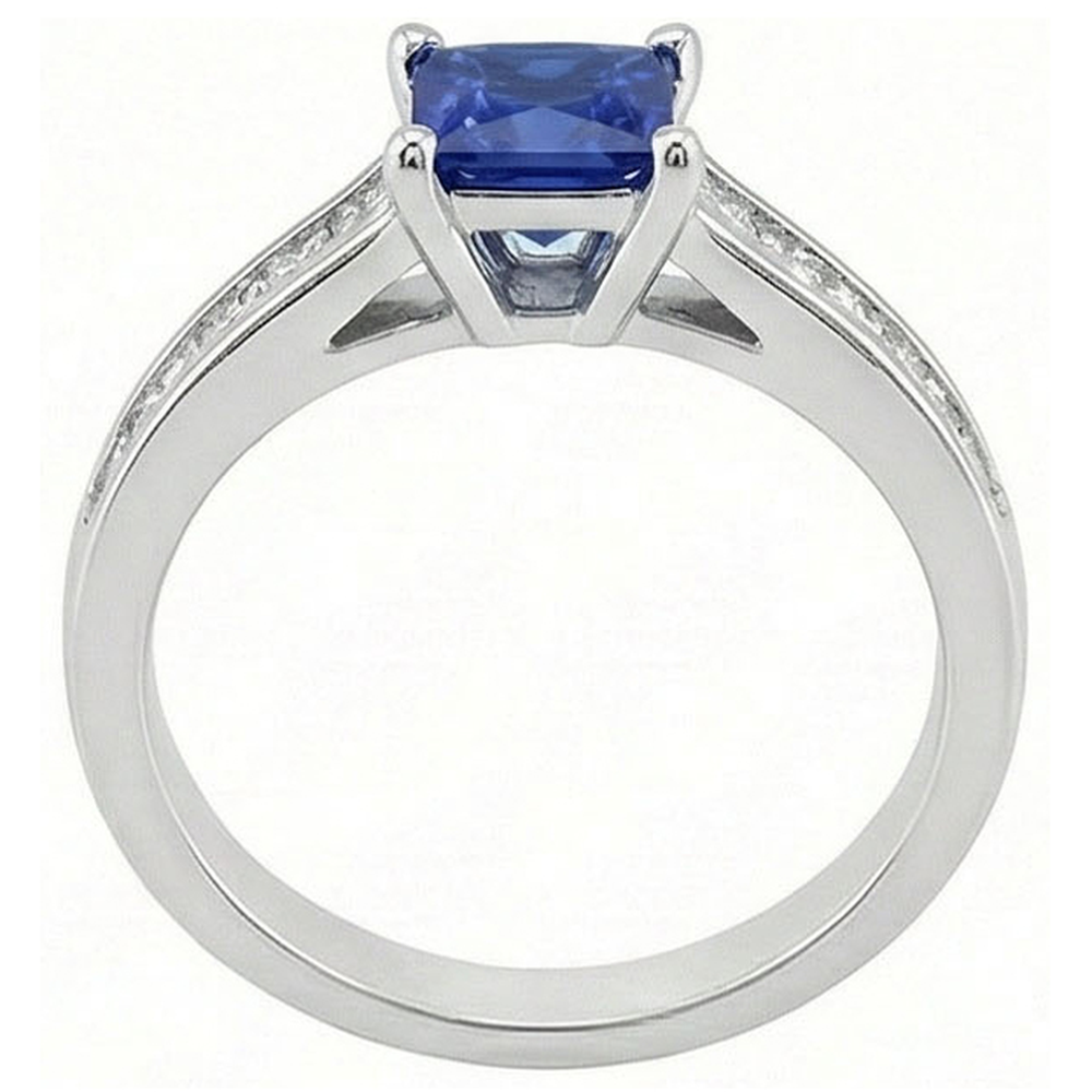 Saphirring Princess Cut