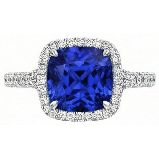 echter round diamant 2.25Karat ring Seitenansicht