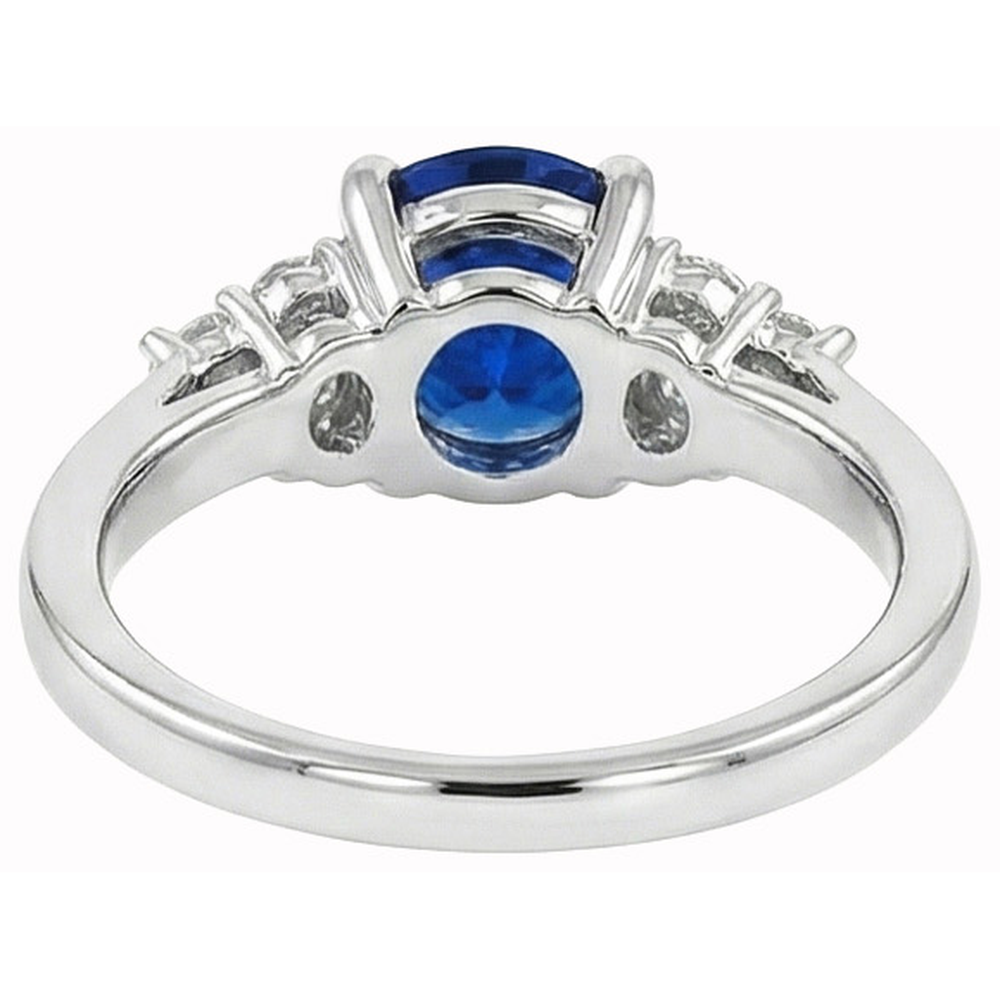 echter round diamant 1.00Karat ring Profilansicht