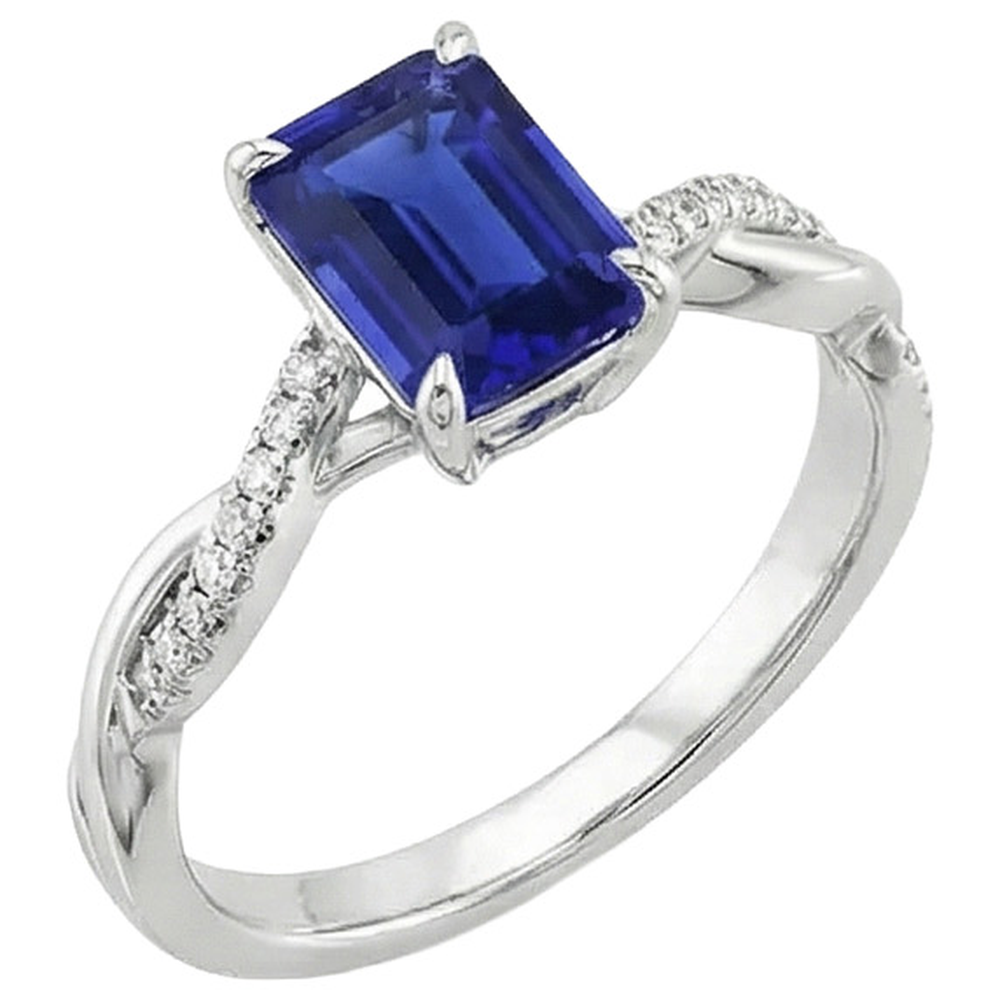 echter round diamant 1.50Karat ring Draufsicht