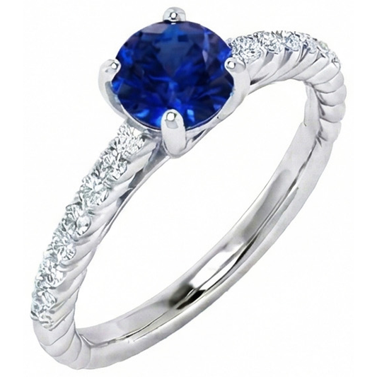 echter round diamant 2.00Karat ring Detailansicht