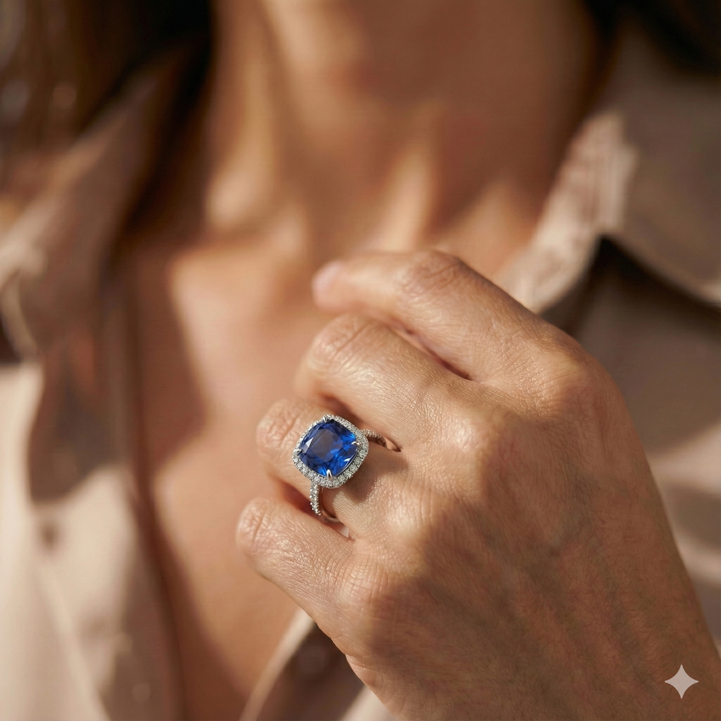 echter round diamant 2.25Karat ring mit Diamantbesatz
