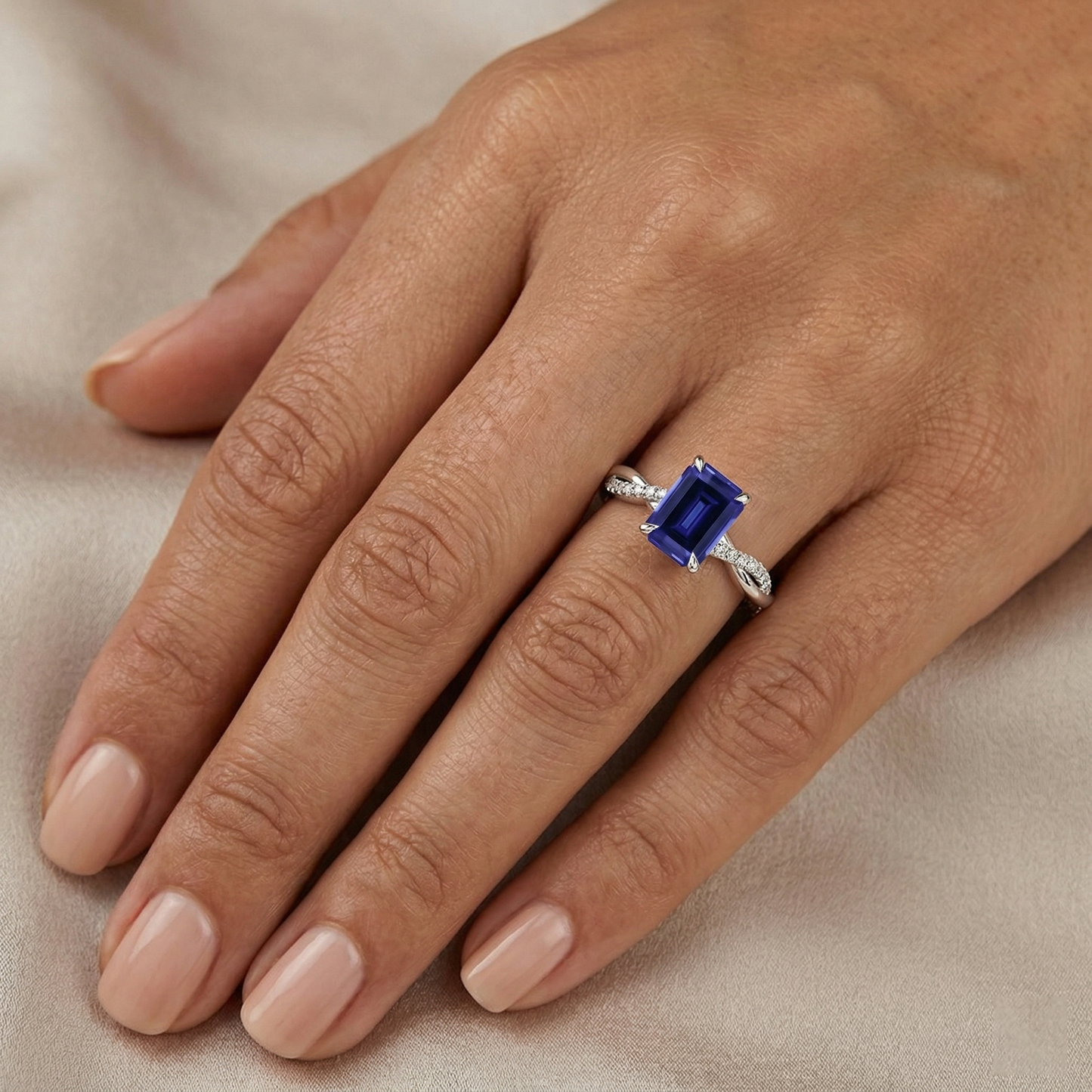 echter round diamant 1.50Karat ring mit Diamantbesatz