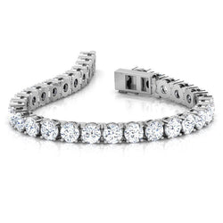 Schönes Rundschliff-Echt Diamant-Tennis-Armband Feingold Schmuck 7.5 Ct