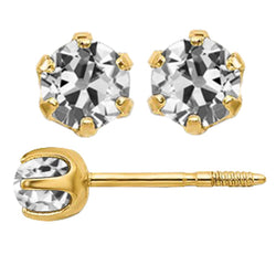 Edler Diamant Ohrstecker 3,50 Karat G/VS1 – 14K Gelbgold