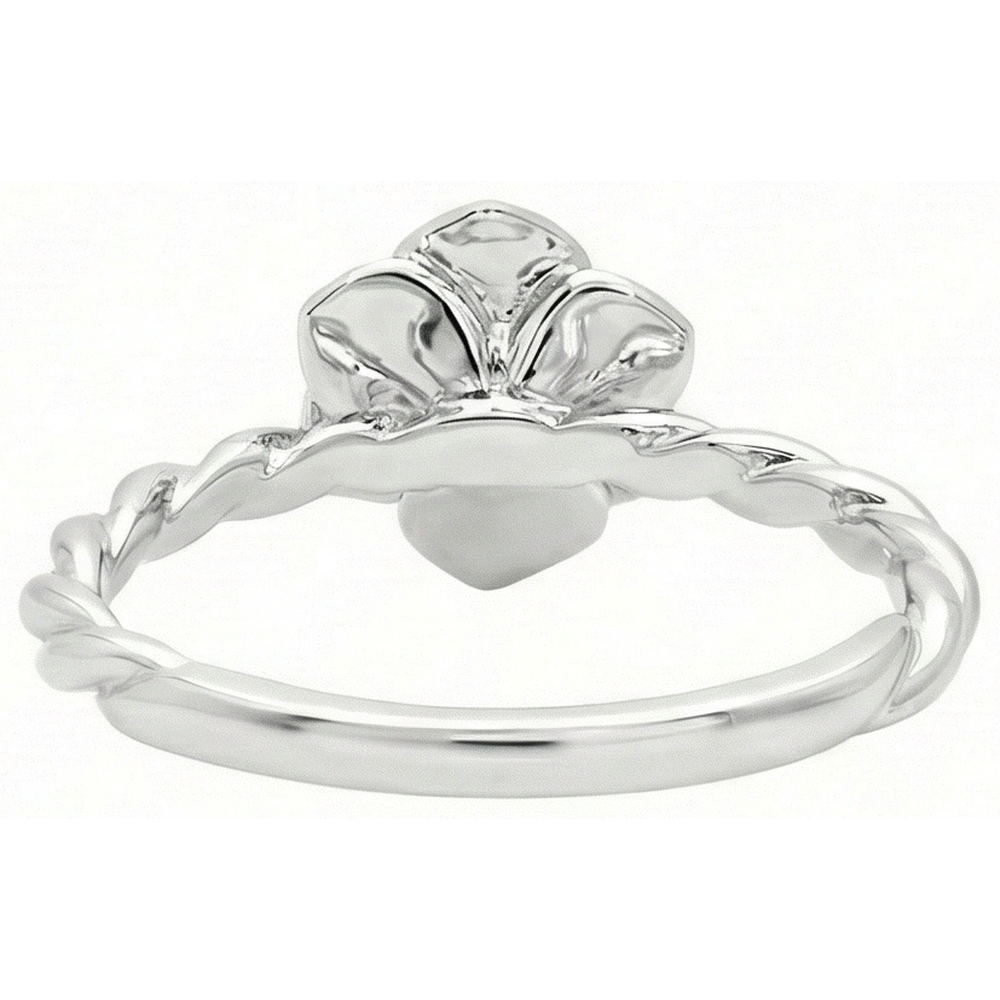 Erdgewonnener Edler Smaragd Edelstein-Ring – Profilansicht