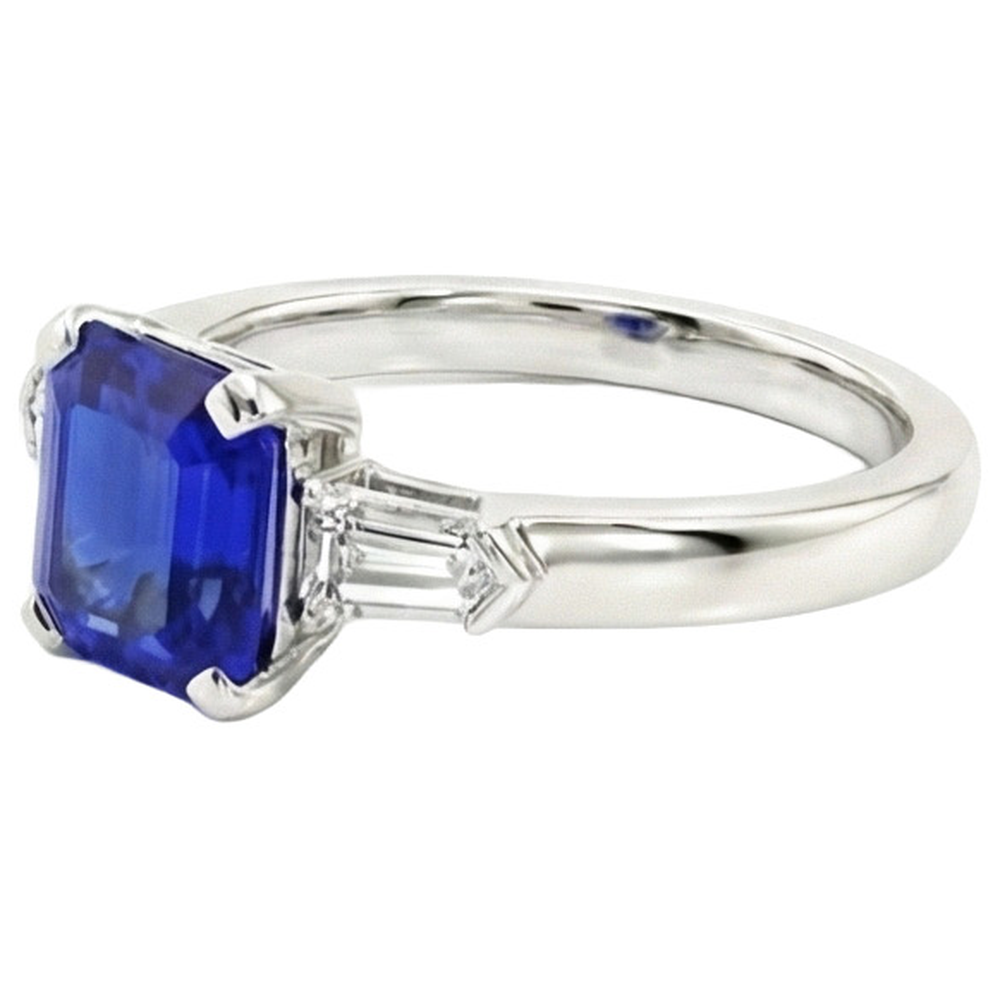 echter baguette diamant 1.75Karat ring Detailansicht