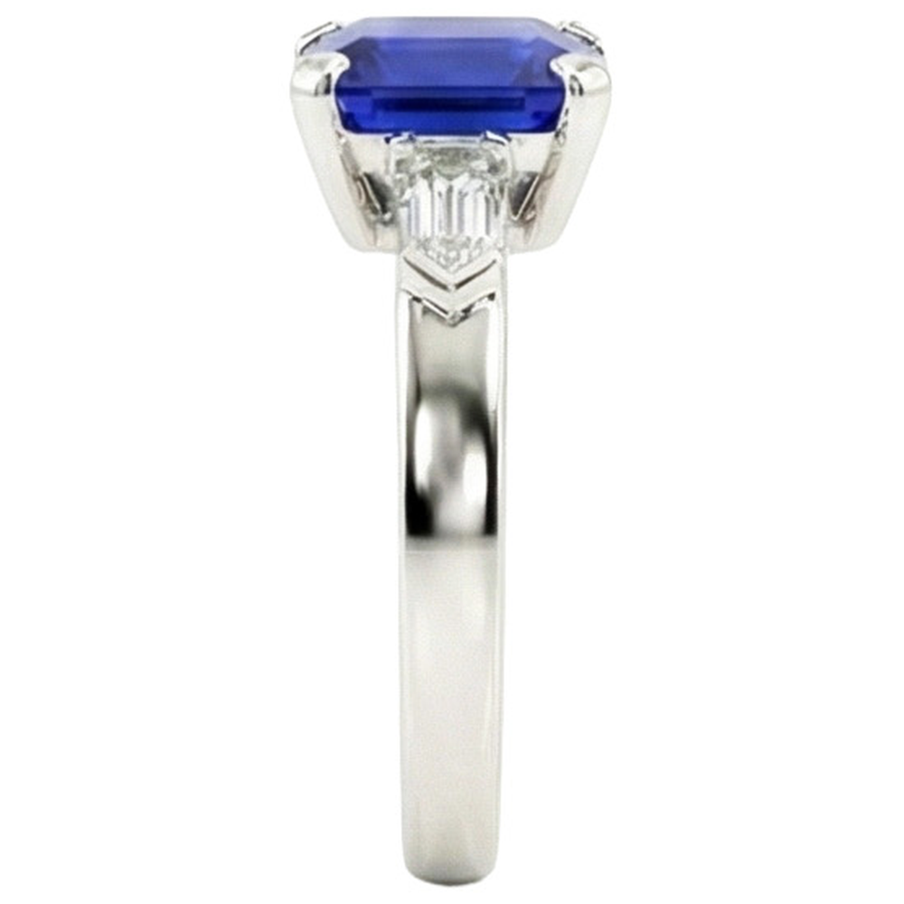 echter baguette diamant 1.75Karat ring Draufsicht