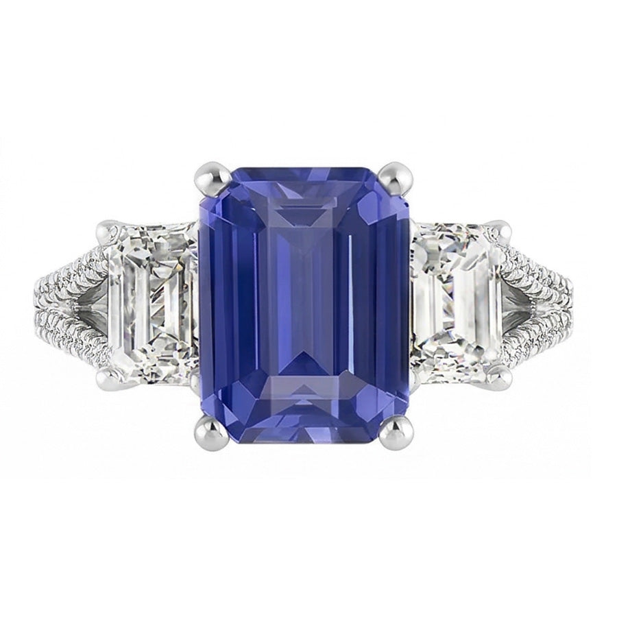 echter round diamant 3.50Karat ring Detailansicht