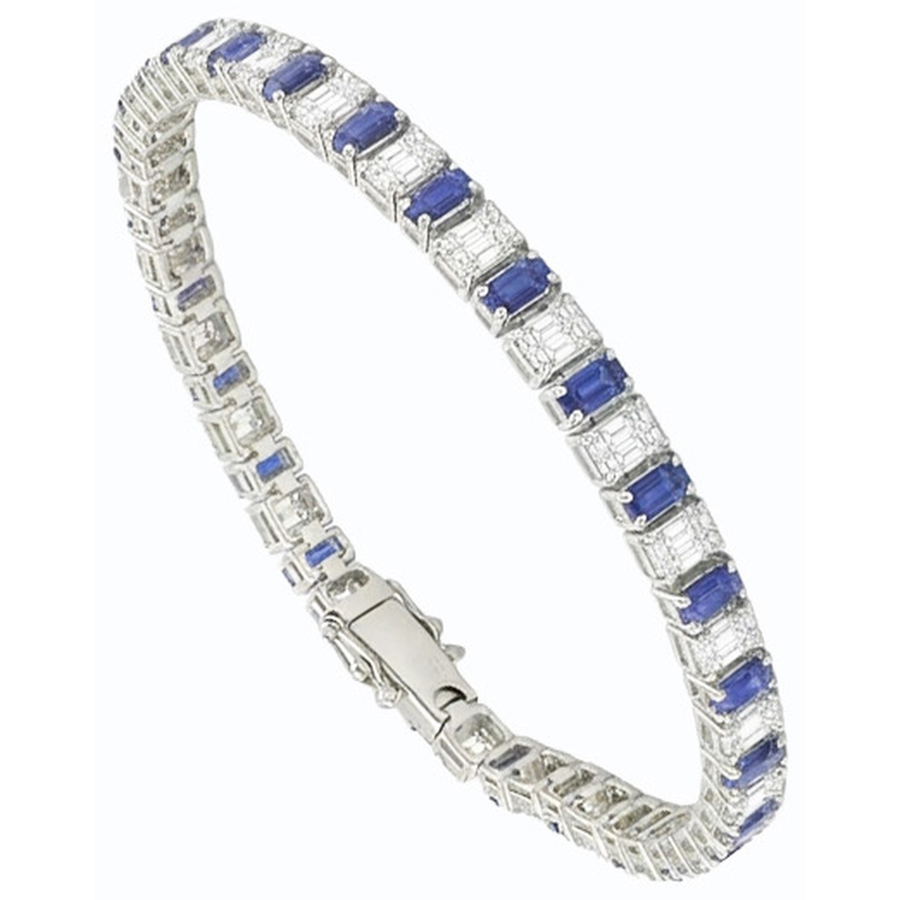 echter diamant 7Karat armband auf Weiß