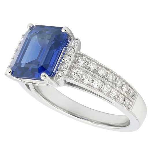 echter round diamant 3.50Karat ring Seitenansicht