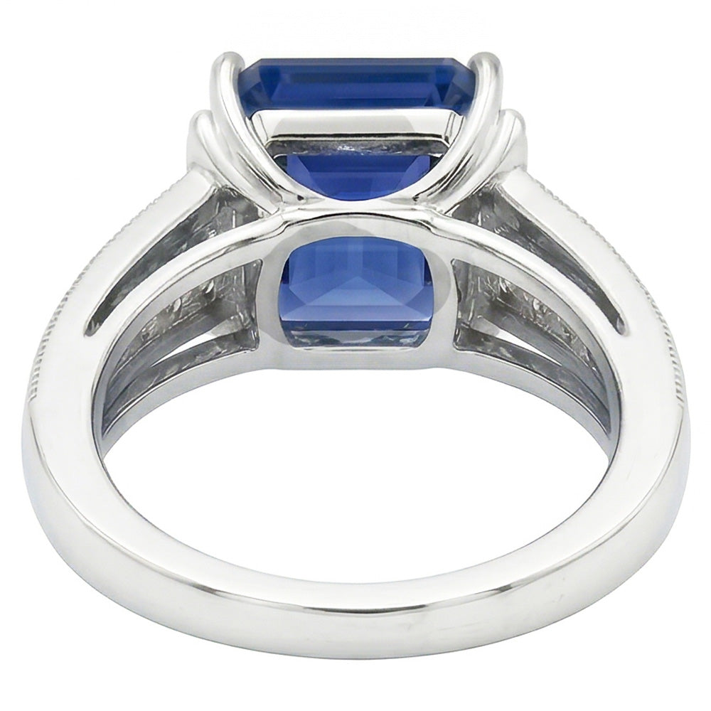 echter round diamant 3.50Karat ring Detailansicht