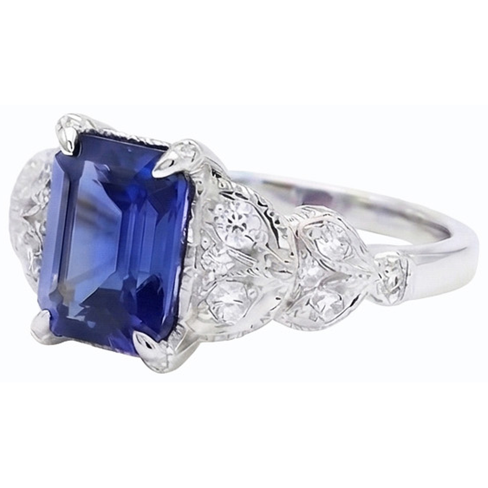 echter round diamant 3.50Karat ring Detailansicht