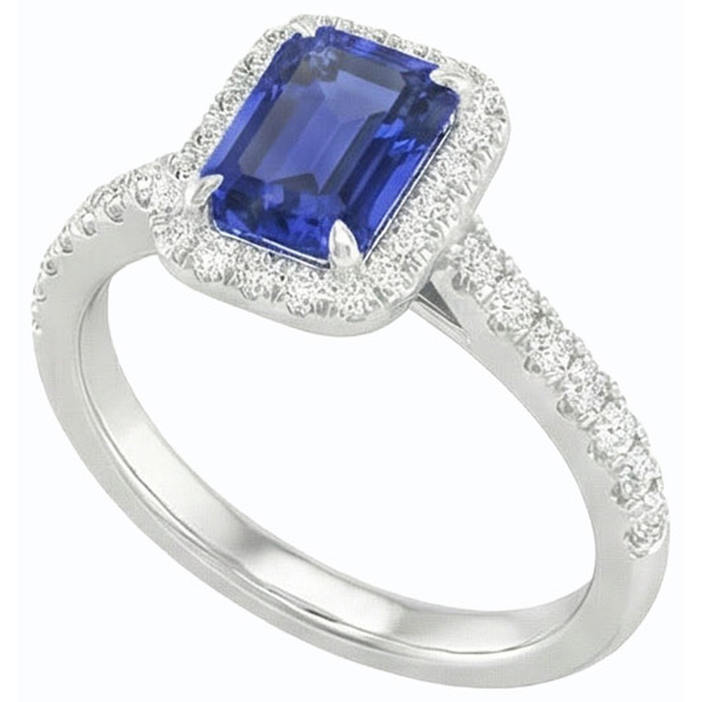 echter round diamant 3Karat ring Detailansicht
