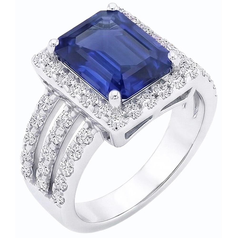 echter round diamant 5.50Karat ring Detailansicht