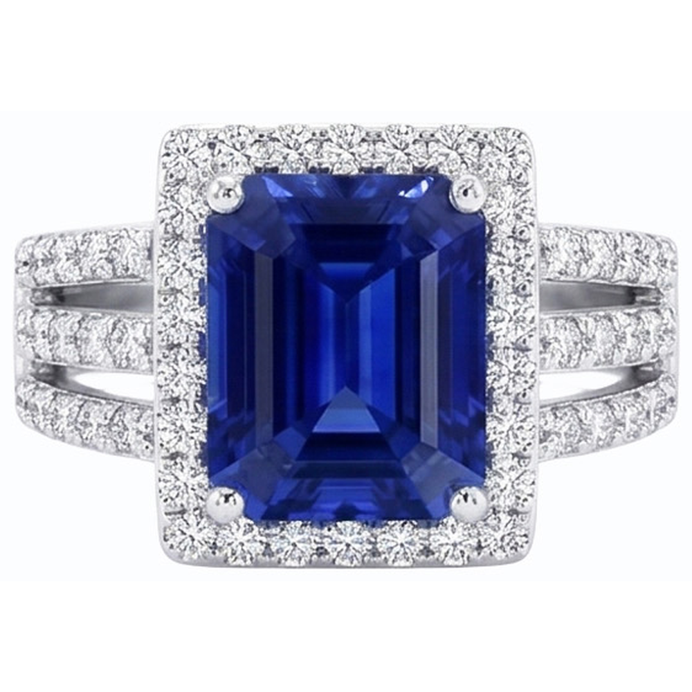 echter round diamant 5.50Karat ring Seitenansicht