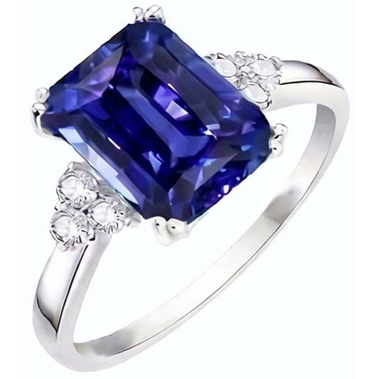 echter round diamant 3Karat ring Vorderansicht