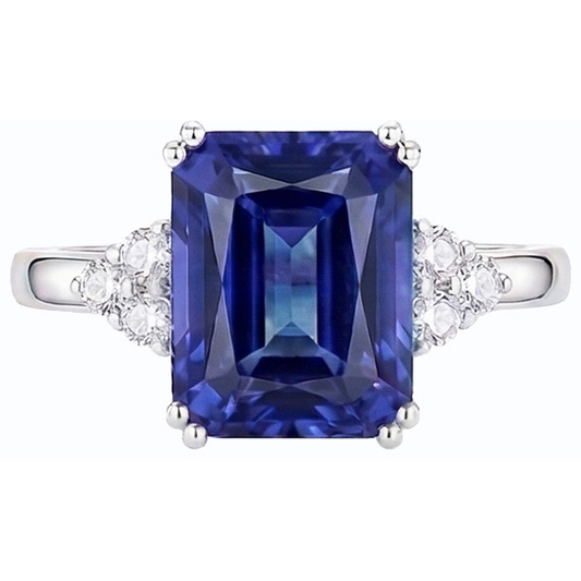 echter round diamant 3Karat ring Seitenansicht