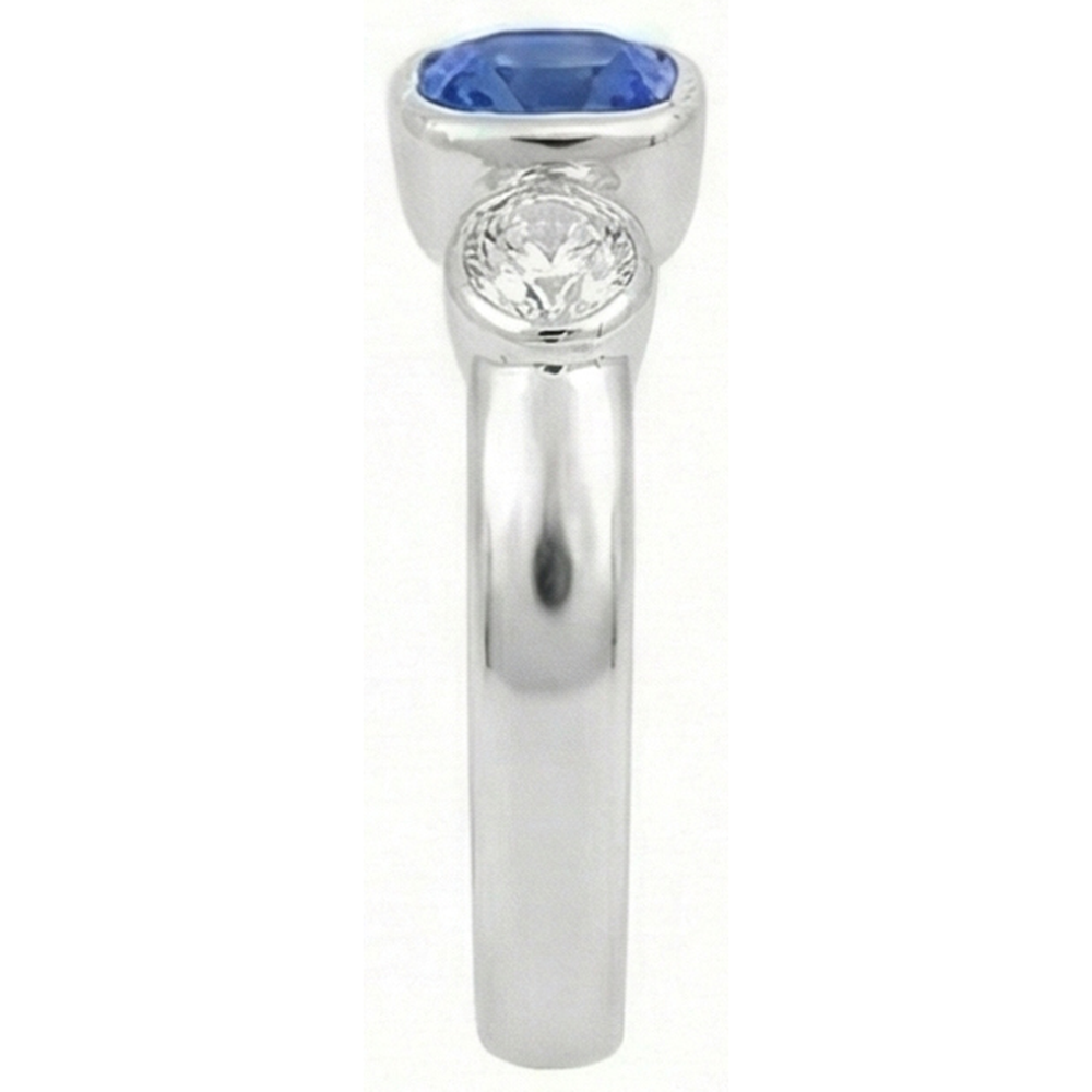 echter round diamant 1.50Karat ring Draufsicht