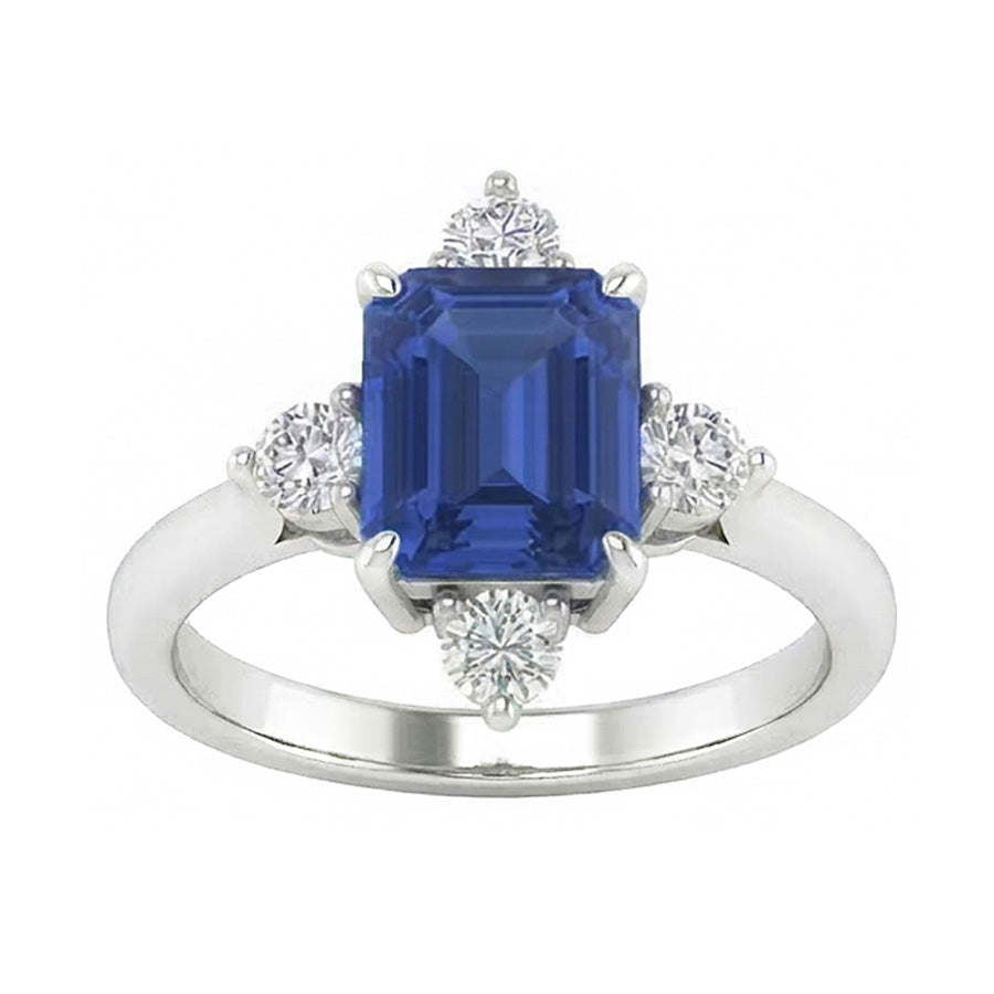 echter round diamant 2Karat ring Vorderansicht