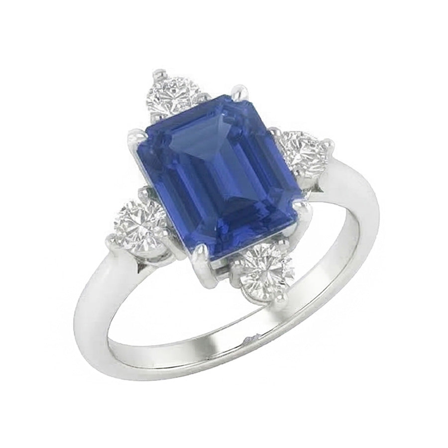 echter round diamant 2Karat ring Draufsicht