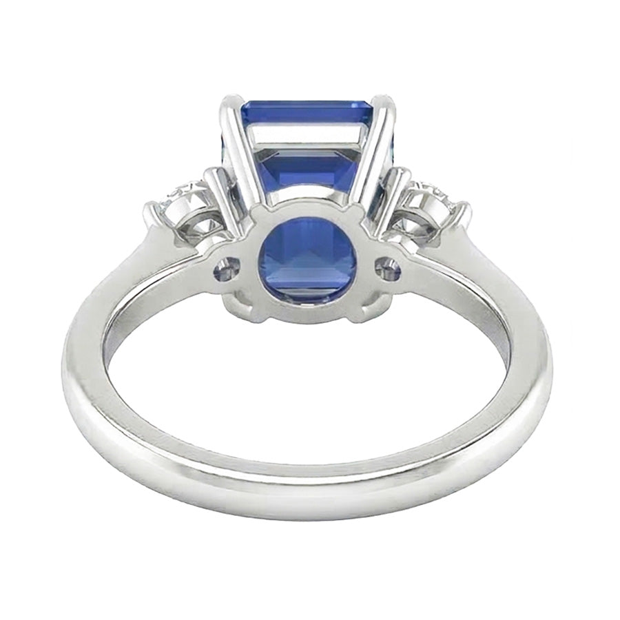 echter round diamant 2Karat ring Profilansicht