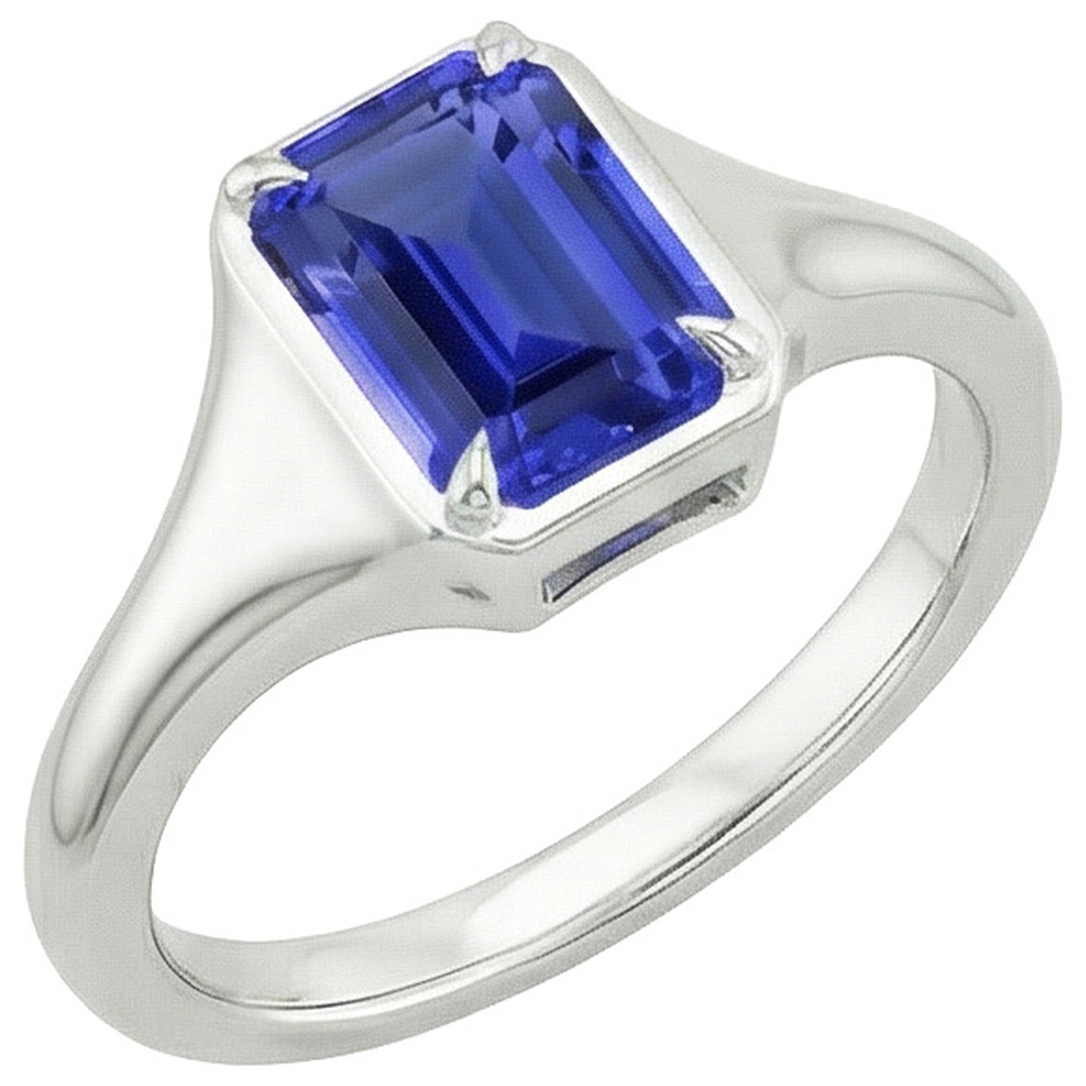 Smaragd Solitaire Ring Sri Lanka Saphir 3 Karat