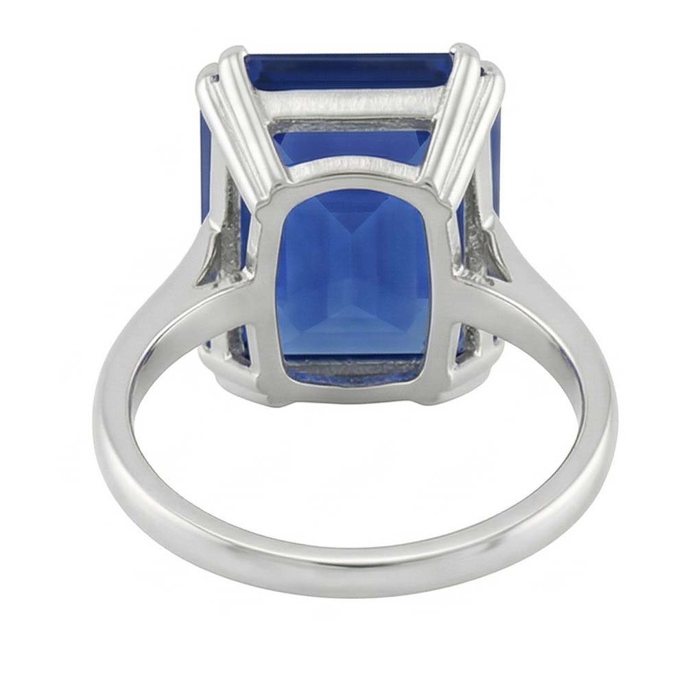 Smaragd Solitaire Ring Sri Lankan Saphir 2,50 Karat Korb Set