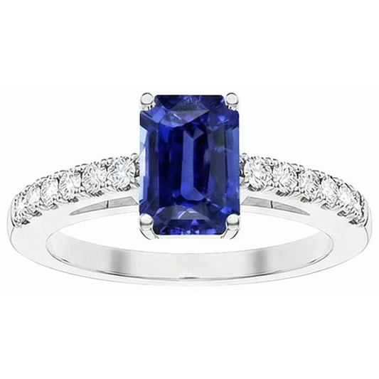 echter round diamant 3.50Karat ring Seitenansicht