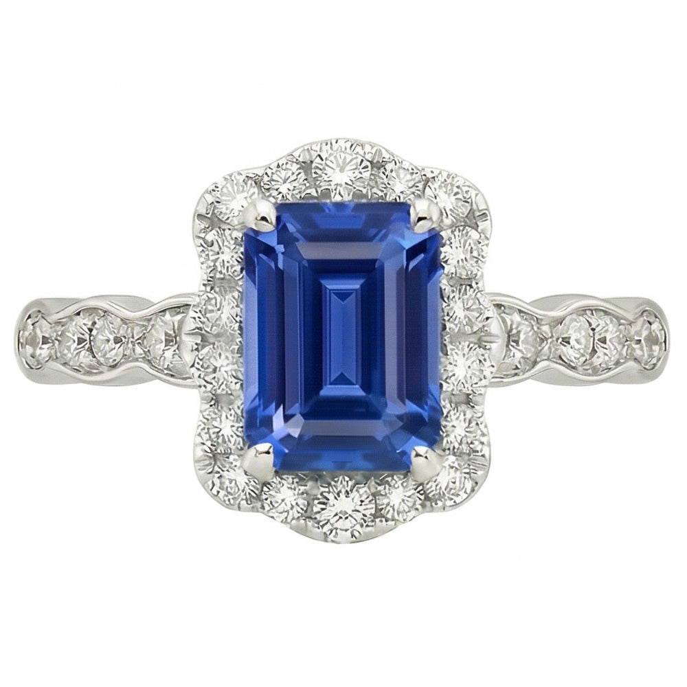 echter round diamant 3Karat ring Detailansicht