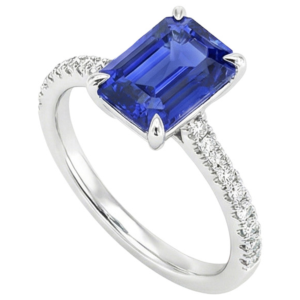 echter round diamant 4Karat ring Detailansicht