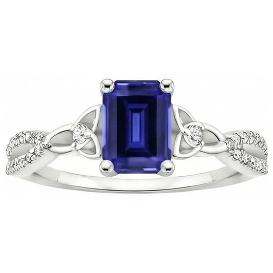 echter round diamant 3Karat ring Detailansicht