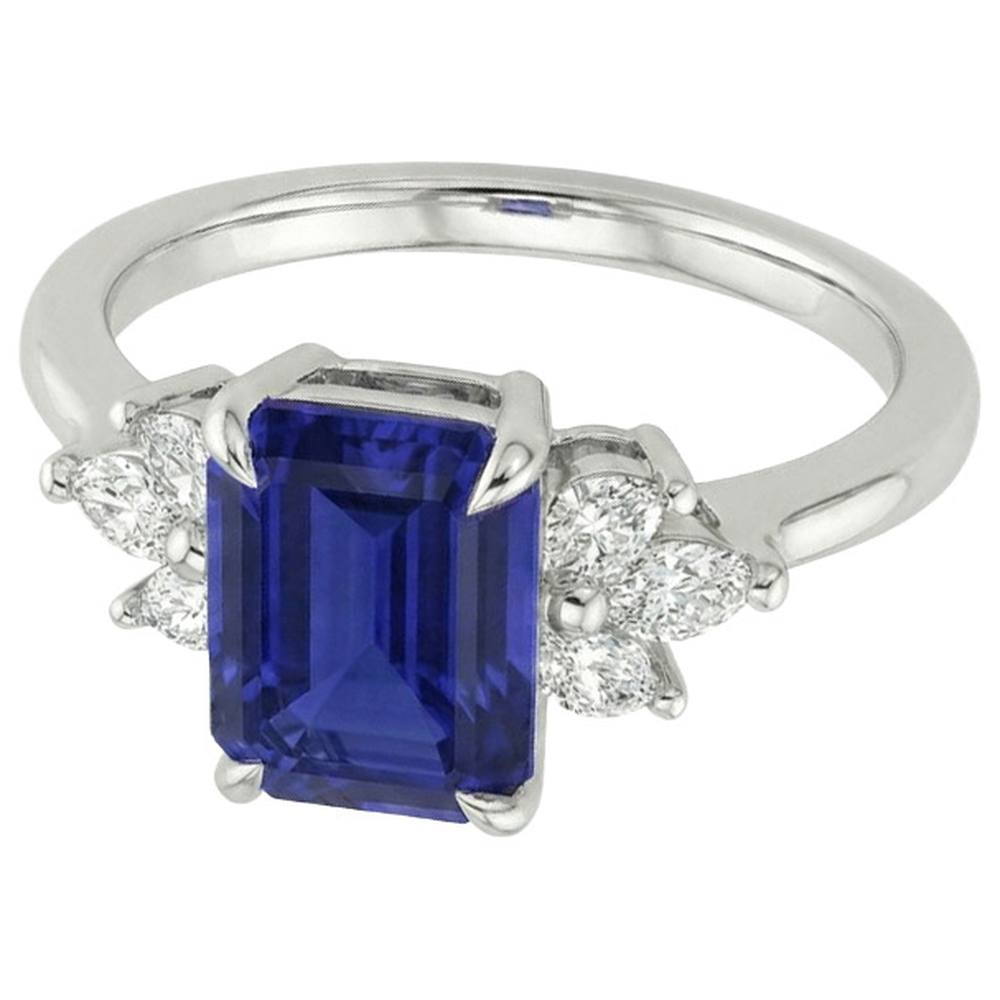 echter marquise diamant 2.50Karat ring Seitenansicht