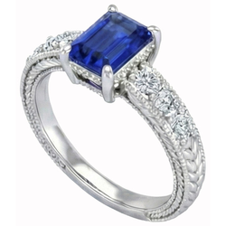 Echter Saphir Ring 2.10 Karat