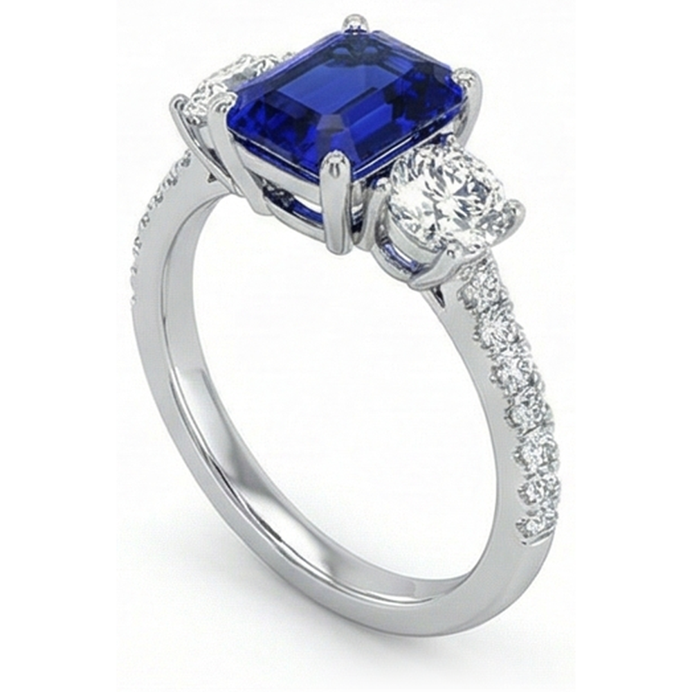 echter round diamant 14Karat ring Draufsicht