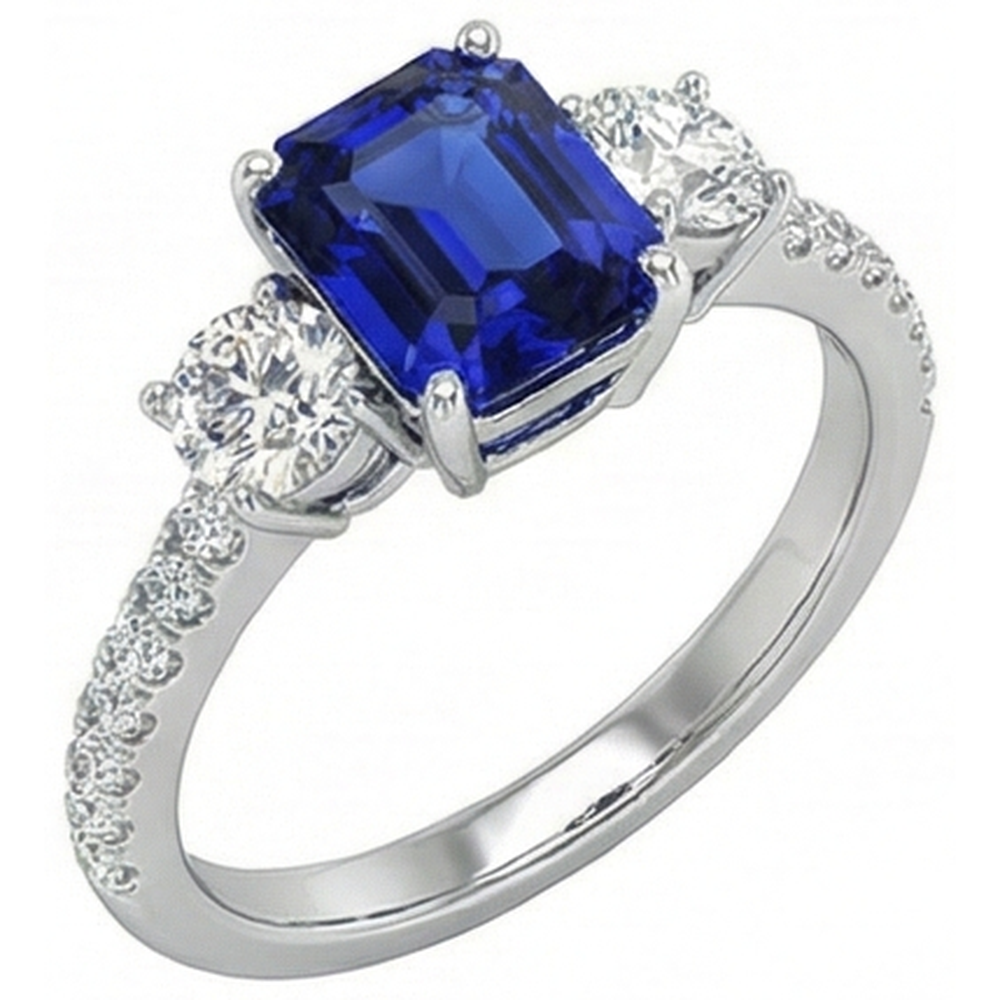 echter round diamant 14Karat ring Seitenansicht