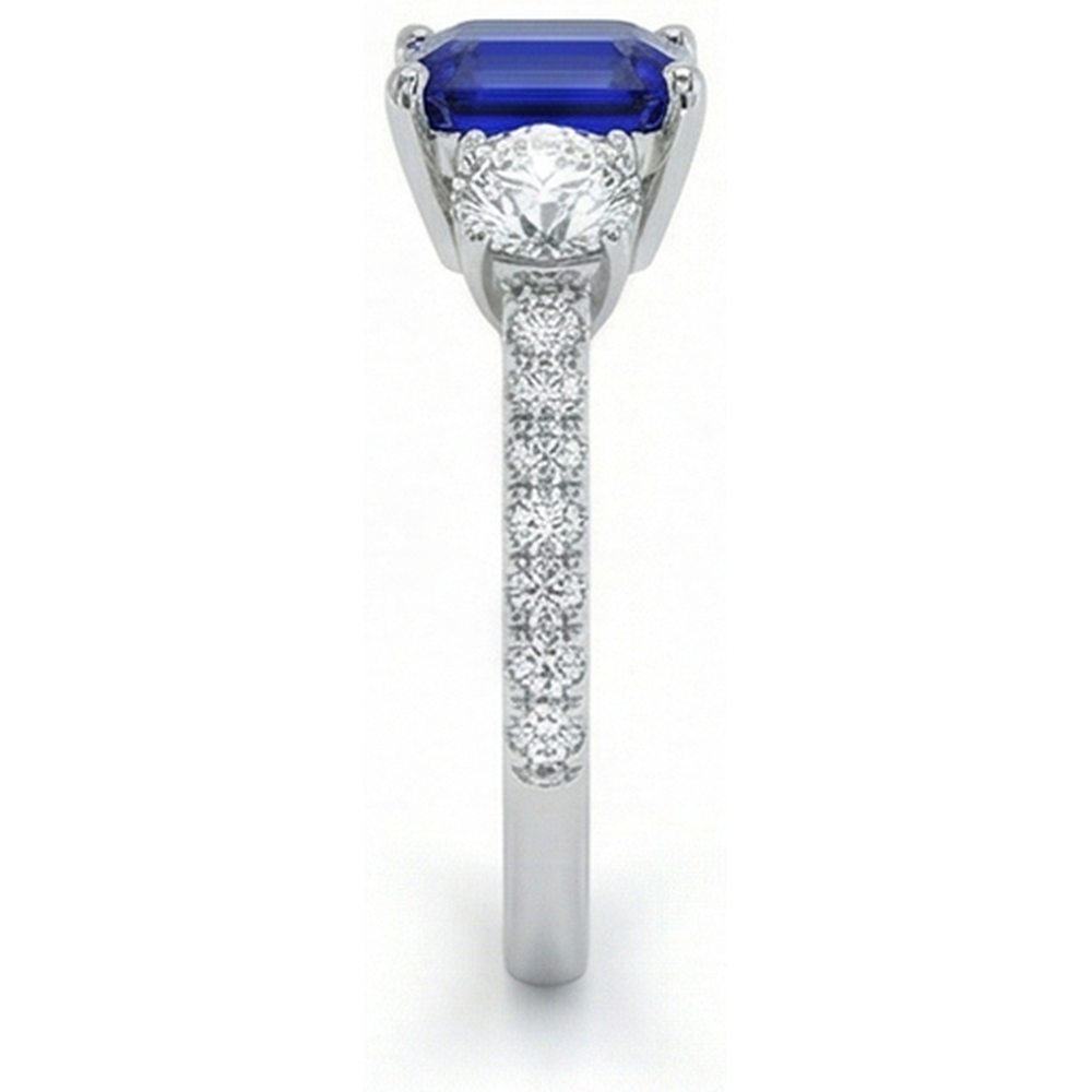 echter round diamant 14Karat ring mit Diamantbesatz