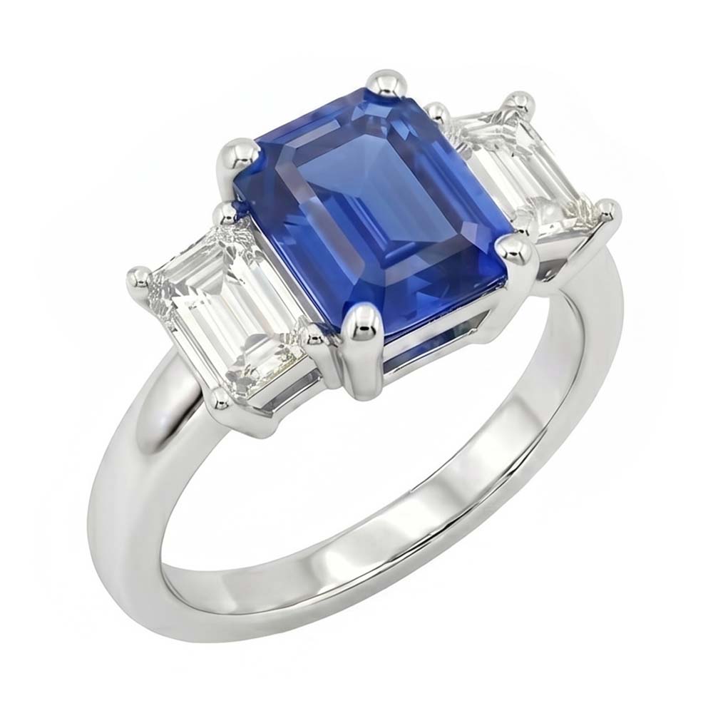 echter diamant 2.50Karat ring Seitenansicht