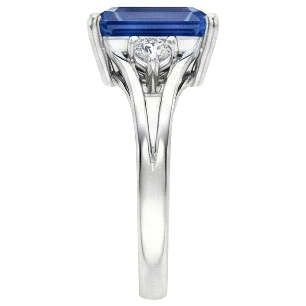 echter round diamant 2.50Karat ring Draufsicht