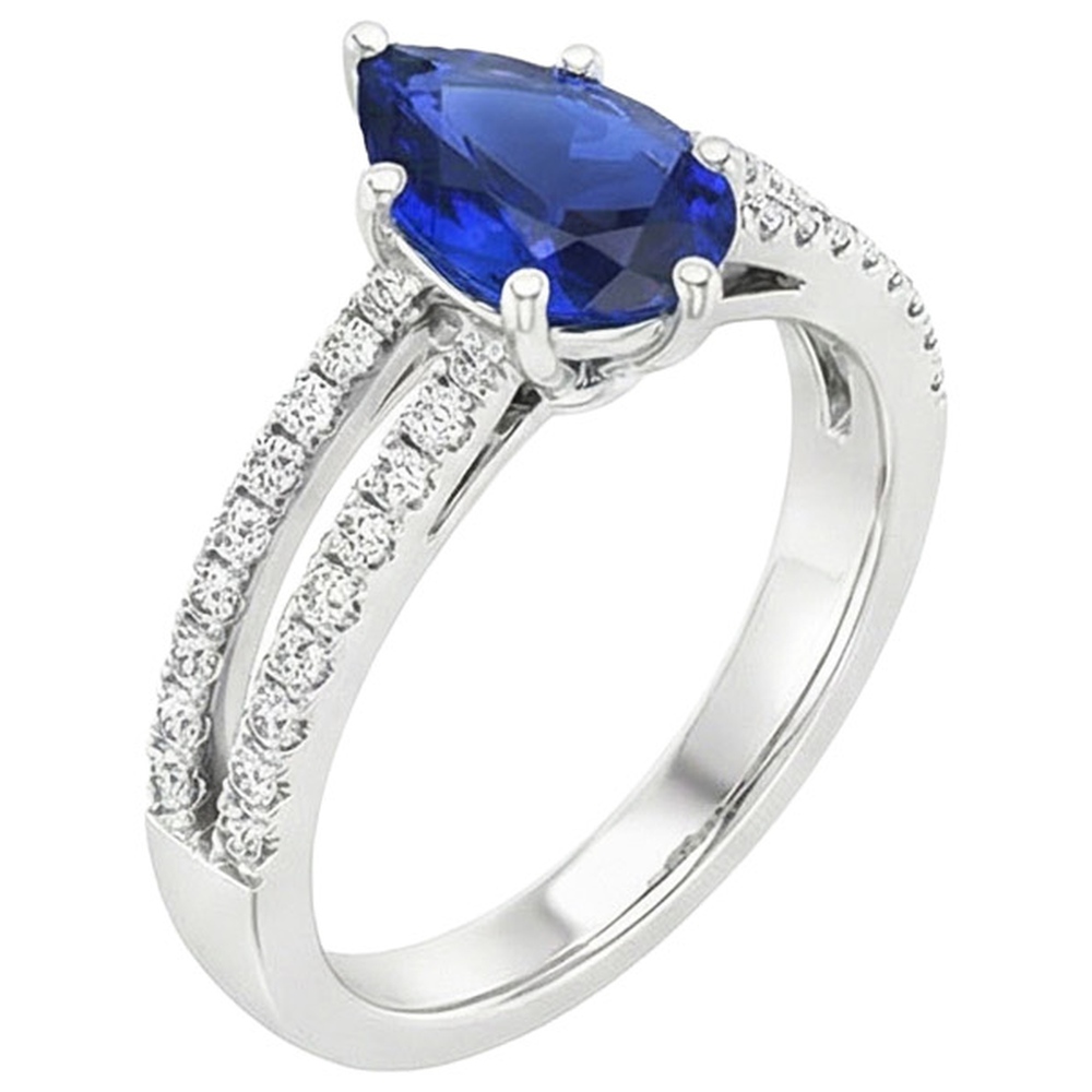 echter round diamant 4Karat ring Seitenansicht