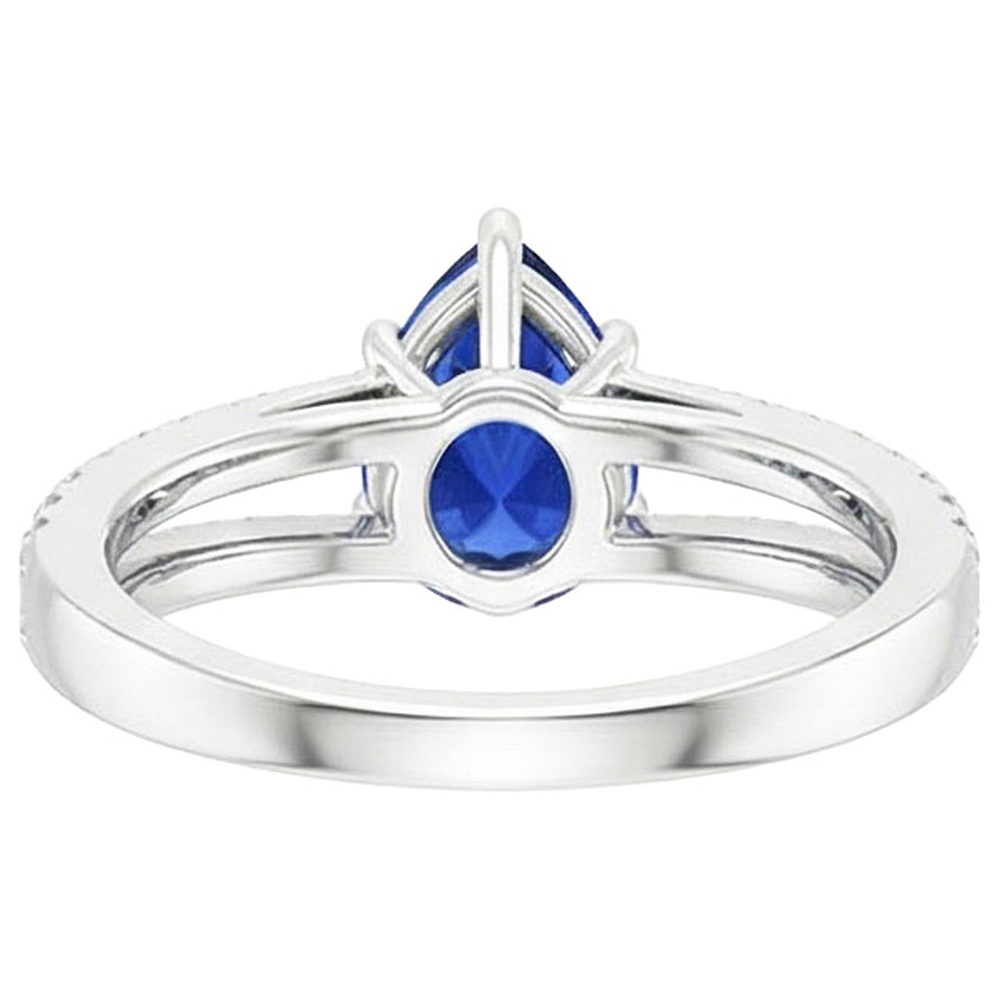 echter round diamant 4Karat ring Draufsicht