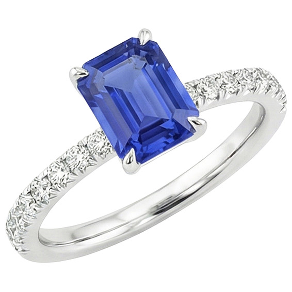 echter round diamant 4.50Karat ring Draufsicht