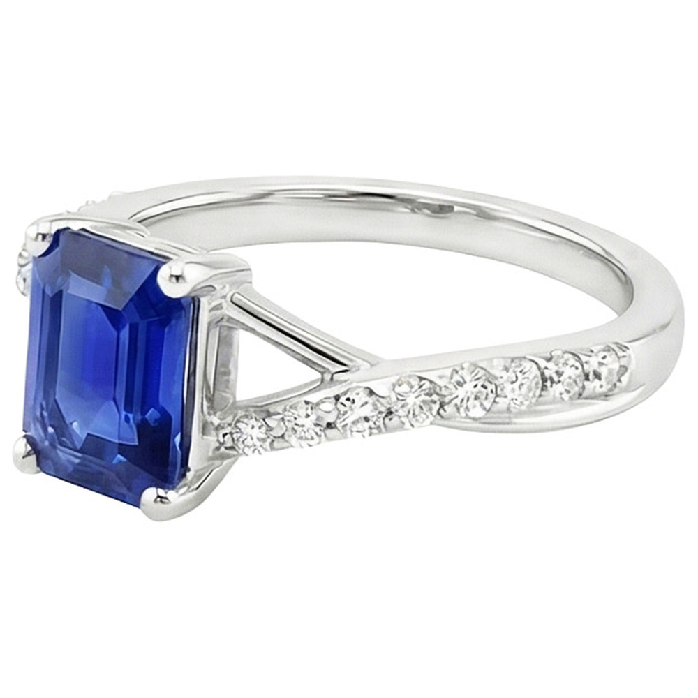 echter round diamant 4Karat ring Draufsicht